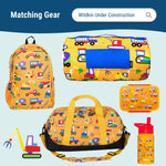 Wildkin Kids Insulated Lunch Box, Keeps Food Hot or Cold, BPA-Free with Mesh Pockets & Easy-Clean Lining – Ideal for School, Travel & Daycare – Under Construction