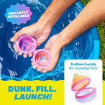 Hydroburst 6-pack Reusable Water Balloons by Relatable, For The Pool, Beach Toys And Outdoor Play Toys, Includes 6 Refillable Balloons