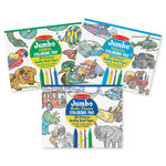 Melissa & Doug Jumbo 50-Page Kids' Coloring Pads 3-Pack - Animals, Vehicles, and Multi-Themed - FSC Certified