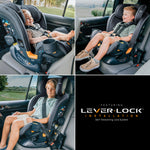 Chicco OneFit LX ClearTex All-in-One Car Seat with LeverLock Installation, Slim Design, Convertible Car Seat, Seat for Infants and Children 5-100 lbs, Lupine/Purple