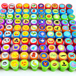 JOYIN 100PCS Assorted Stamps for Kids Self-Ink for Party Favor, Teacher Stamps, Kids Treasure Box, Prize for Classroom, Birthday School Stuffers (50 Designs, Dinosaur, Halloween Stampers)