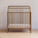 Namesake Winston 4-in-1 Convertible Mini Crib w/Removable Wheels - Converts to Toddler Bed, Daybed & Twin-Size Bed - GREENGUARD Gold Certified - 4 Adjustable Heights - Durable Metal, Easy to Assemble