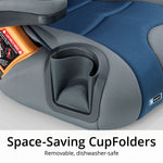 Chicco KidFit Adapt Plus 2-in-1 Belt-Positioning Booster Car Seat, Backless and High Back Booster Seat, for Children Aged 4 Years and up and 40-100 lbs., Vapor/Grey