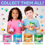 Creativity for Kids Sensory Minis Pets Kit | Cloud Clay Sensory Toy for Kids | Spring Crafts | Mess-Free, Screen-Free Travel Activity for Kids (Ages 3+)