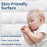Pro Goleem Breathable Crib Mattress, 52”x28“ Dual-Sided Toddler Bed Mattress, 5" Thick Firm Foam & JPMA Certified, Comfort Jacquard Topper, Fits Standard Full-Sized Baby Cribs & Toddler Beds