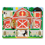 Melissa & Doug Hide and Seek Farm Wooden Activity Board with Barnyard Animal Magnets